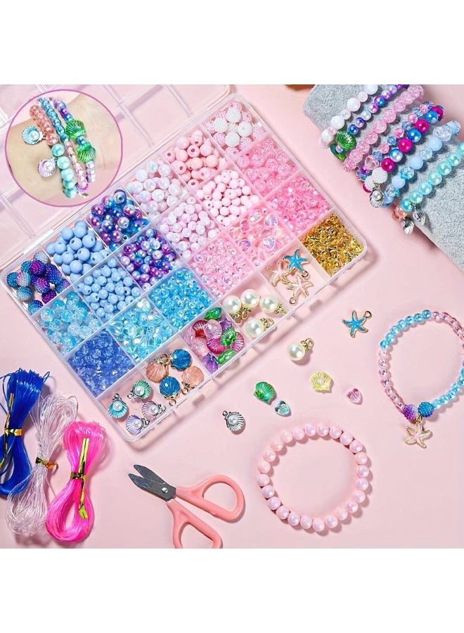Capstro Marine Colorful Imitation Pearl Beads Kit – (790pcs) | DIY Bracelet & Jewelry Making Box | Multicolor Craft Pearls for Kids, Teens & Adults | Handmade Accessories & Creative Art Projects - Image 3